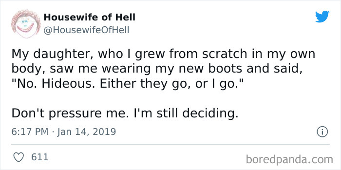 Tough Decision. The Boots Don’t Talk Back