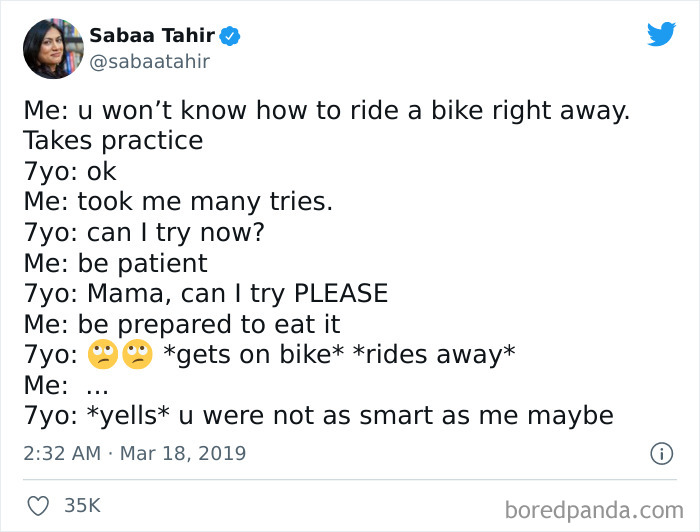 This Seems Like Some Excellent 7-Year-Old Attitude