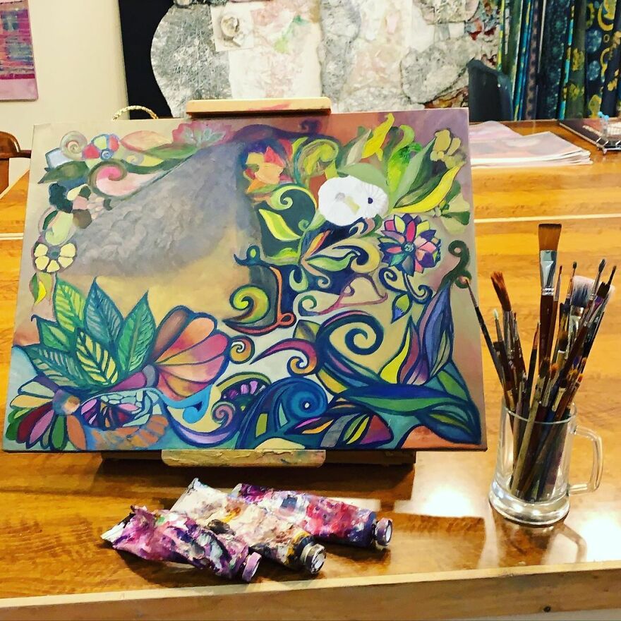 Abstract Paintings By Textile Designer Isha Mehta (32 Pics)