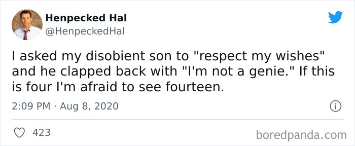 Oh, At 14, You'll Be Lucky If He Says Two Words To You On The Same Day