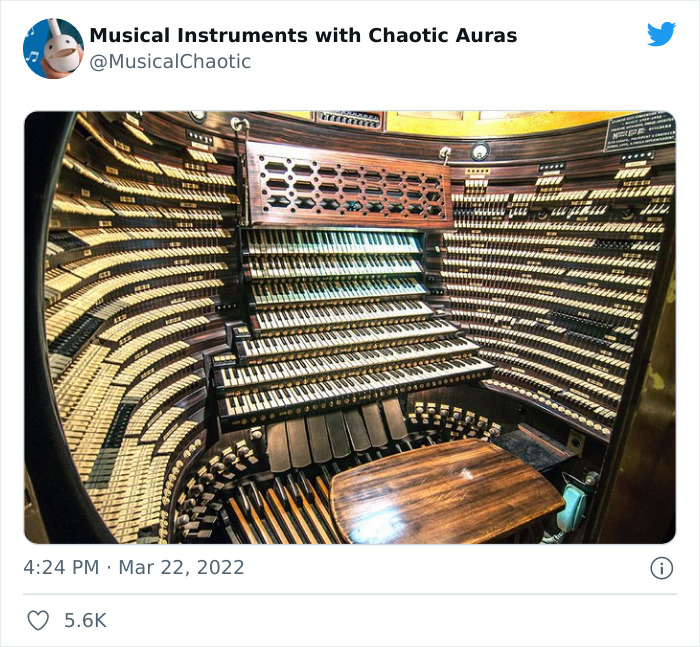 30 Funny And Bizarre Pics From The "Musical Instruments With Chaotic Auras" Twitter Page