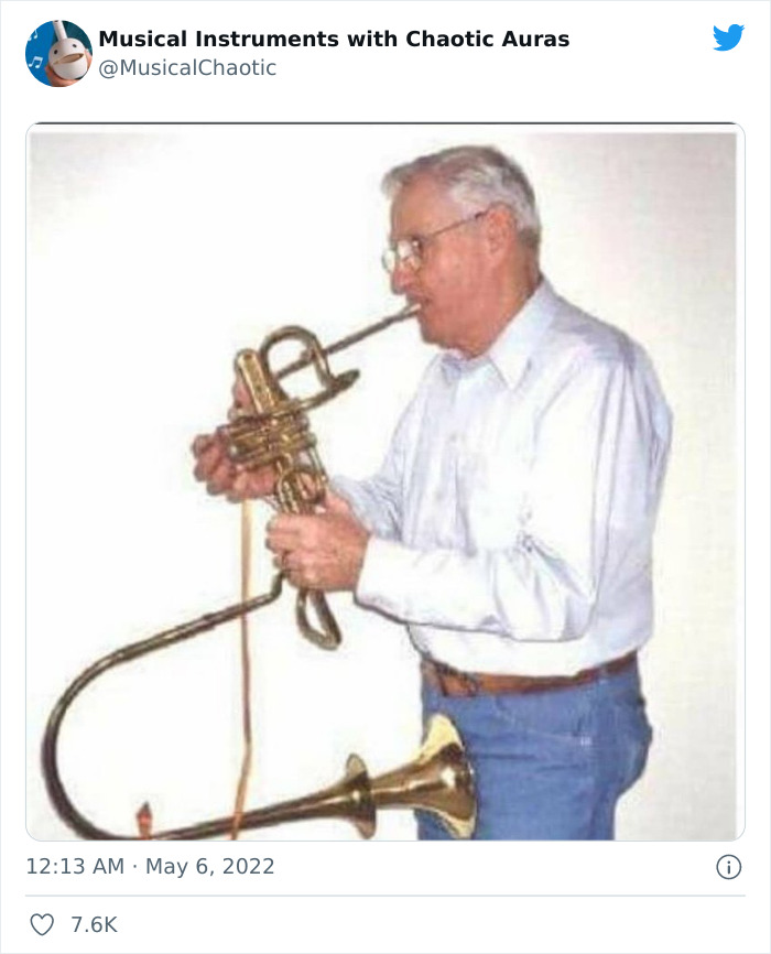 30 Funny And Bizarre Pics From The "Musical Instruments With Chaotic Auras" Twitter Page
