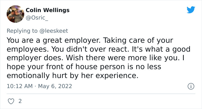 "Never Come Back To My Restaurant": Chef Bans Rude Restaurant Patrons And Gives $1,350 Bill To 22 Y.O. Employee They Disrespected