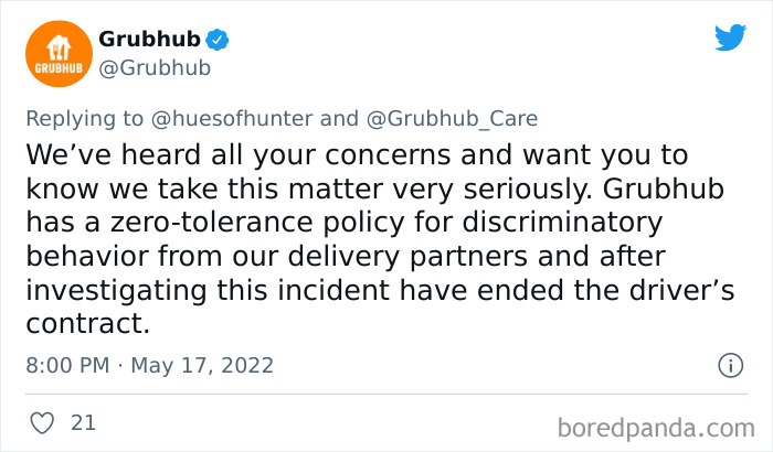 Woman With A Disability Is Appalled At How GrubHub Driver Treated Her After Being Unhappy With 26% Tip Woman With A Disability Is Appalled At How GrubHub Driver Treated Her After Being Unhappy With 26% Tip