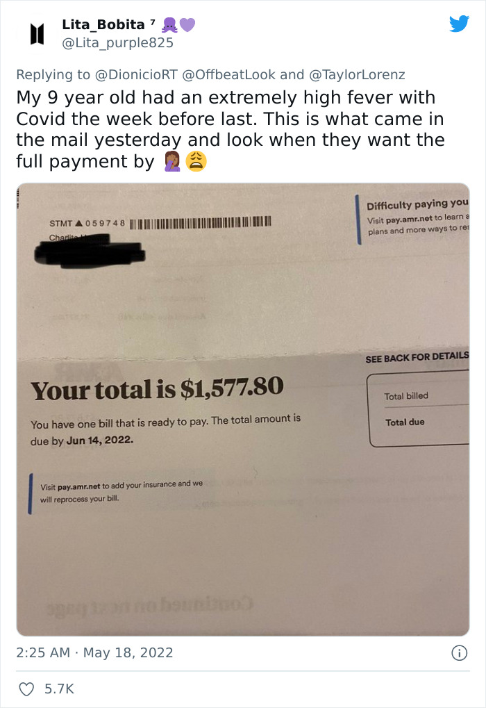 "One Tear In And They Charged Her $40": Woman Shares How Her Sister Was Charged $40 For 'Crying' During Doctor's Appointment, Goes Viral On Twitter "One Tear In And They Charged Her $40": Woman Shares How Her Sister Was Charged $40 For 'Crying' During Doctor's Appointment, Goes Viral On Twitter