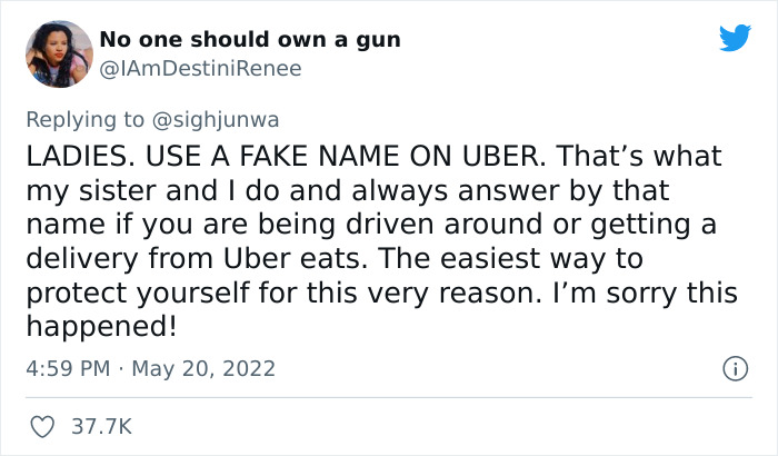 Woman Is Shocked That Her Lyft Driver From 3 Weeks Ago Came To Her Workplace, Warns Others