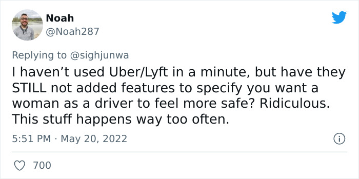 Woman Is Shocked That Her Lyft Driver From 3 Weeks Ago Came To Her Workplace, Warns Others