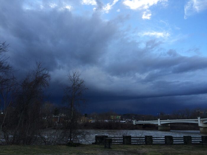 View Of The Y Bridge In Zanesville Ohio