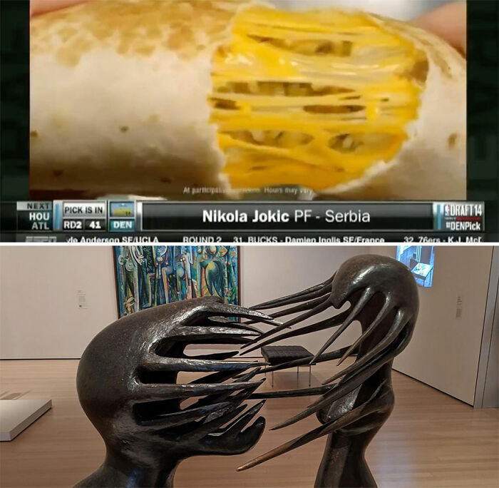 Instagram Account Compares Art With Sports Moments, And People Find It Funnily Accurate (30 Pics)