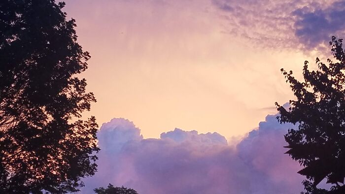 No Editing Done On This Picture, I Think The Clouds Look Like They Were Painted In The Sky.