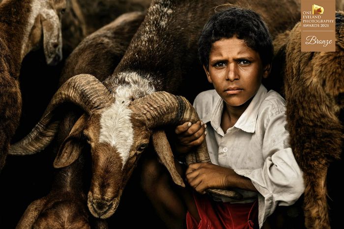 "The Little Boy From Hampi" By Arjun Kamath. Bronze In People, Portrait