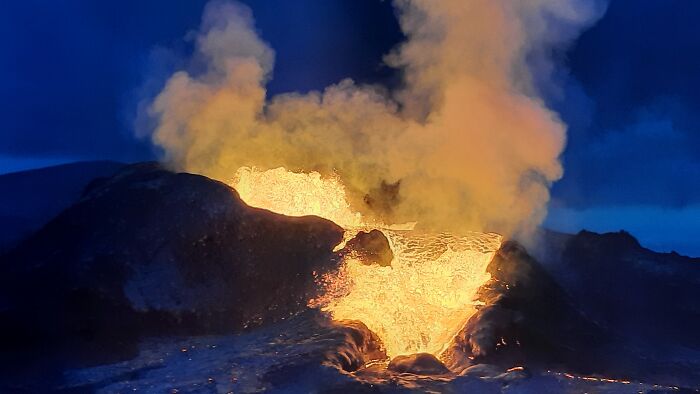 Eruption At Reykjanes, Iceland