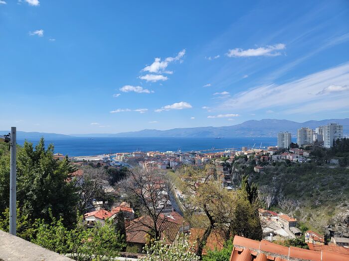 The Adriatic Sea Seen From The St. Juraj Church In Trsat, Croatia