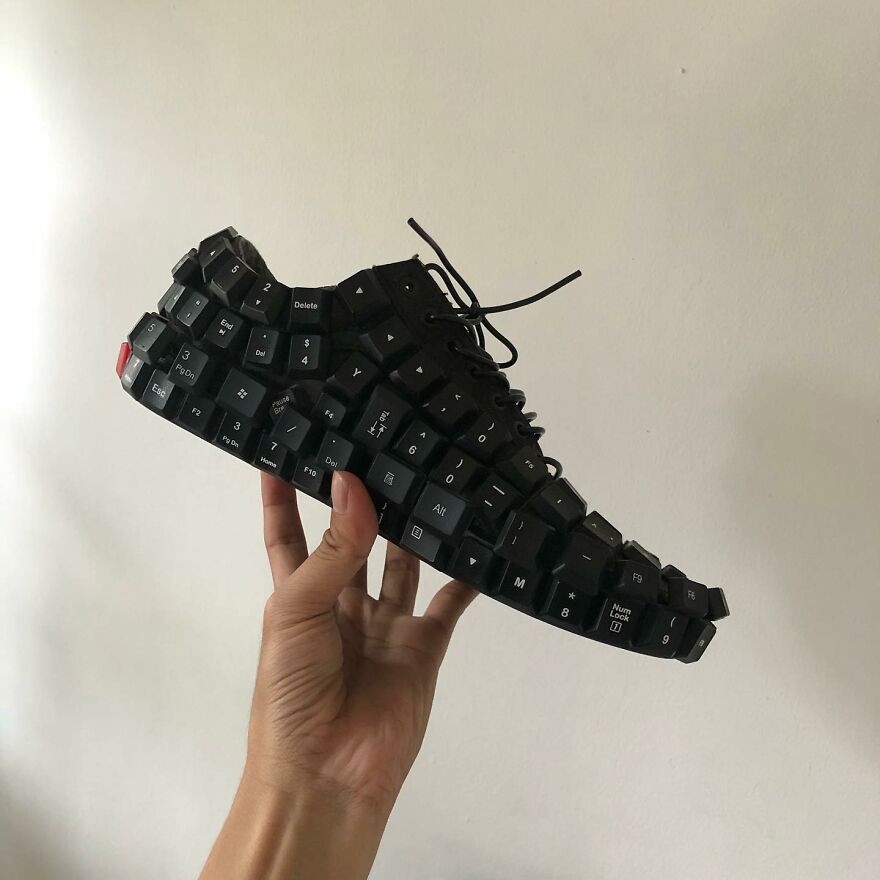 Artist Makes Amazing Objects Using Computer Keyboards (19 Pics)