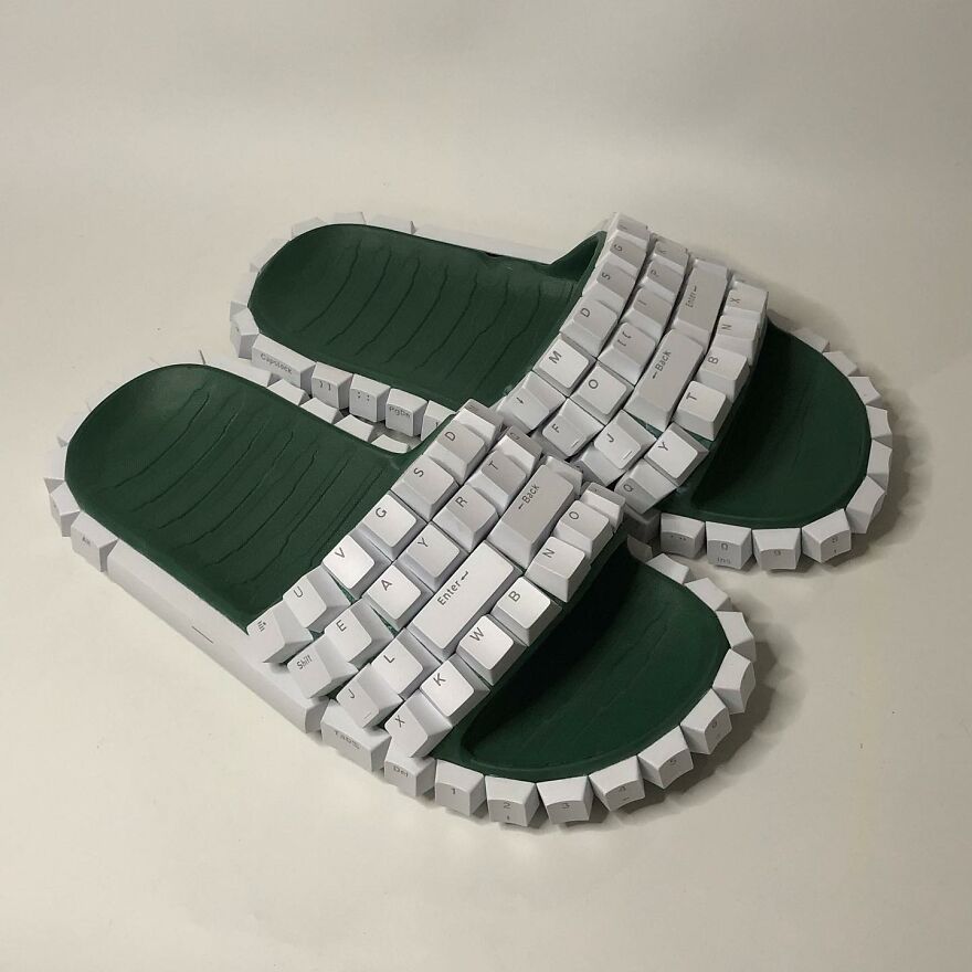 Artist Makes Amazing Objects Using Computer Keyboards (19 Pics)