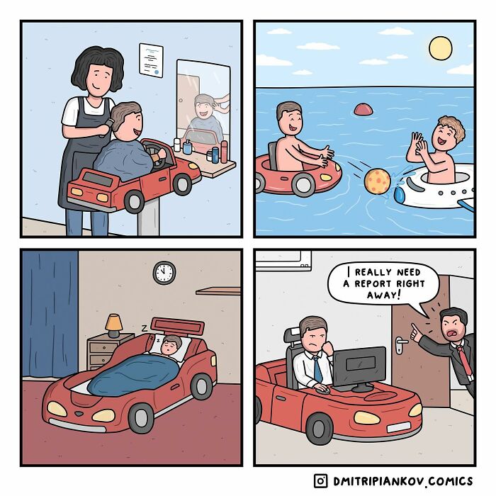 33 New Dark Comics By Dmitri Piankov With An Unexpected Turnaround