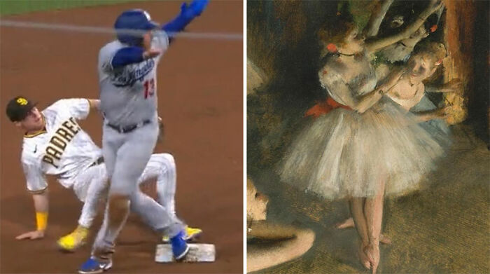 Instagram Account Compares Art With Sports Moments, And People Find It Funnily Accurate (30 Pics)