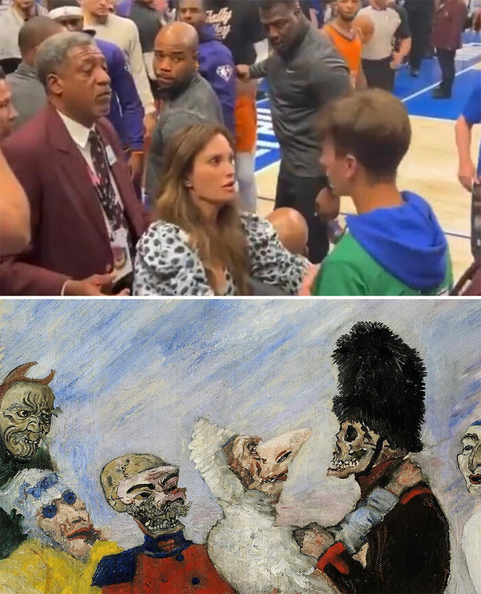 Instagram Account Compares Art With Sports Moments, And People Find It Funnily Accurate (30 Pics)