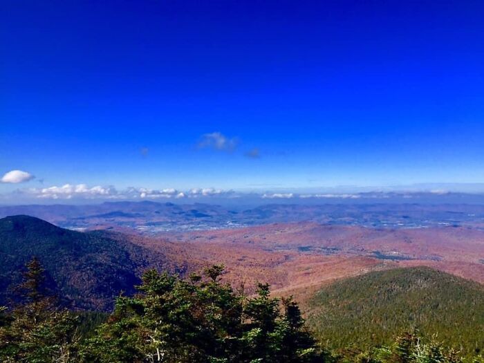 The View On Top Of Killington Mountain In Vt
