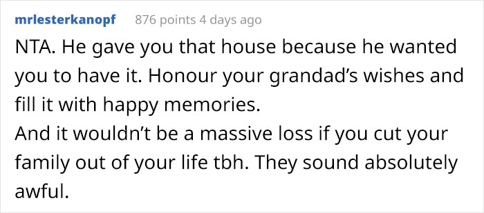 Woman Takes Care Of Her Grandpa, Everyone Else In The Family Ignores Him Until He Passes Away And Leaves Everything To Her Woman Takes Care Of Her Grandpa, Everyone Else In The Family Ignores Him Until He Passes Away And Leaves Everything To Her
