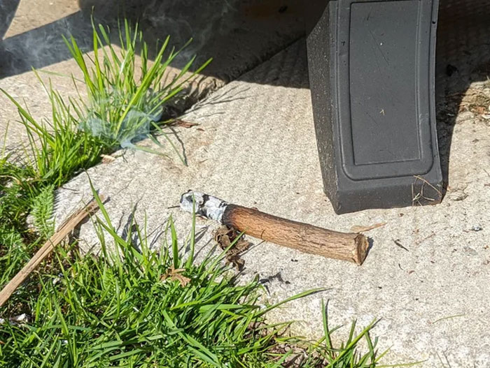 Not A Cigar, A Stick That Fell Out Of The Fireplace