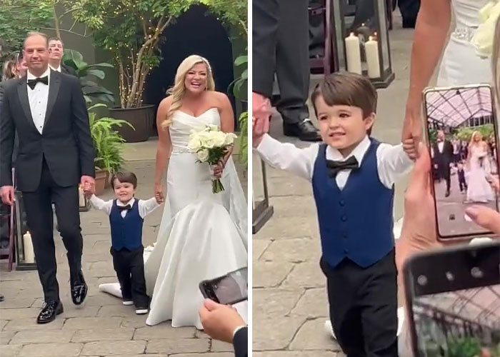 "It Was Just Like A Dream Come True!”: Bride Rejoices In Moment Her Son Runs Up To Her On The Aisle "It Was Just Like A Dream Come True!”: Bride Rejoices In Moment Her Son Runs Up To Her On The Aisle
