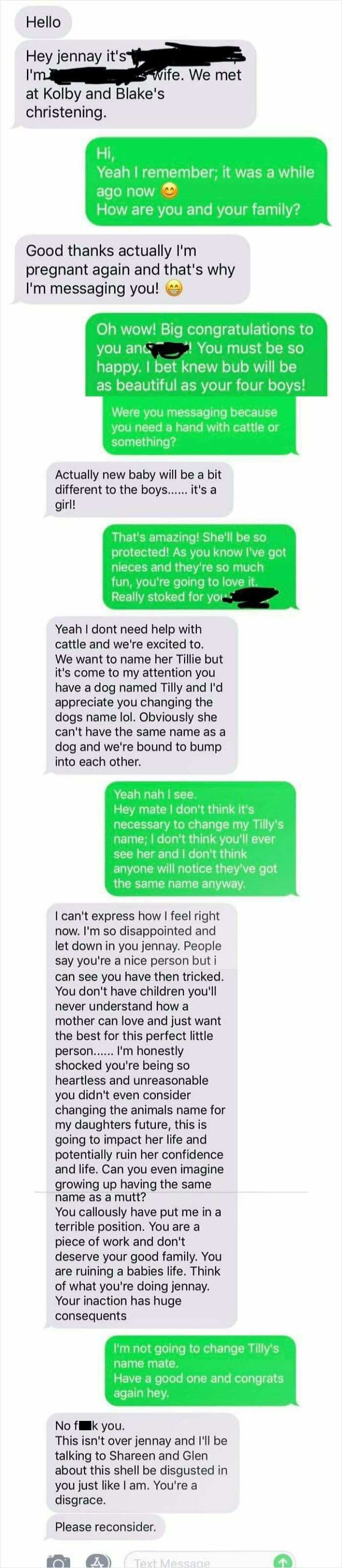 She Really Wants Him To Change His Dog Name, The Dog Came First