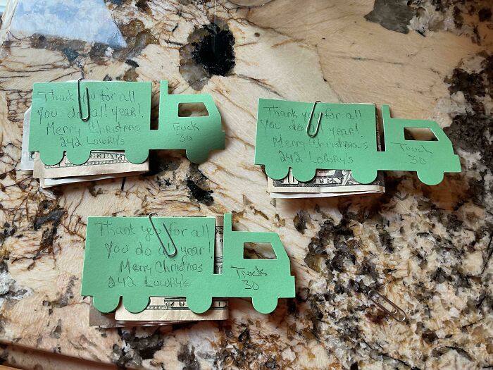 My Mom Does This Every Year, For The Trash Men