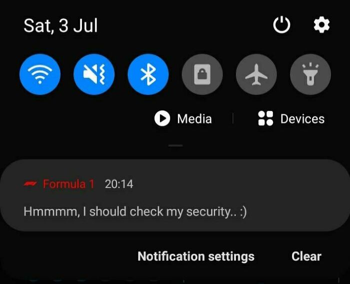 Madlad Hacks The Official Formula 1 App, Sends This Notification Out To *every Single User*