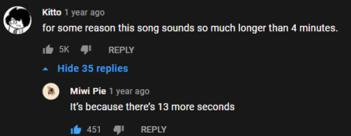 "It’s Because There’s 13 More Seconds" Sheee