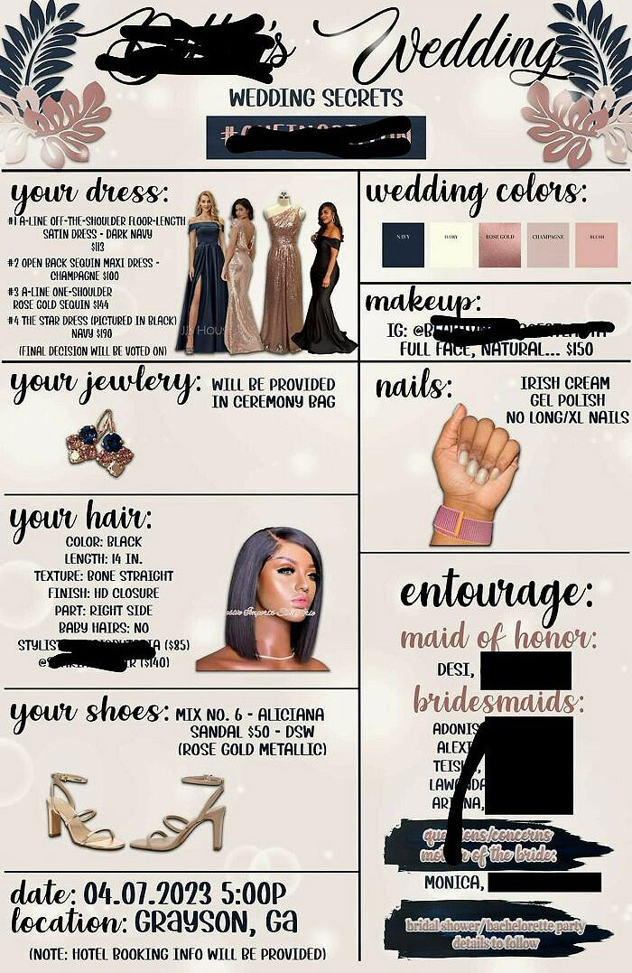 Girl, Just Don't Have A Bridal Party