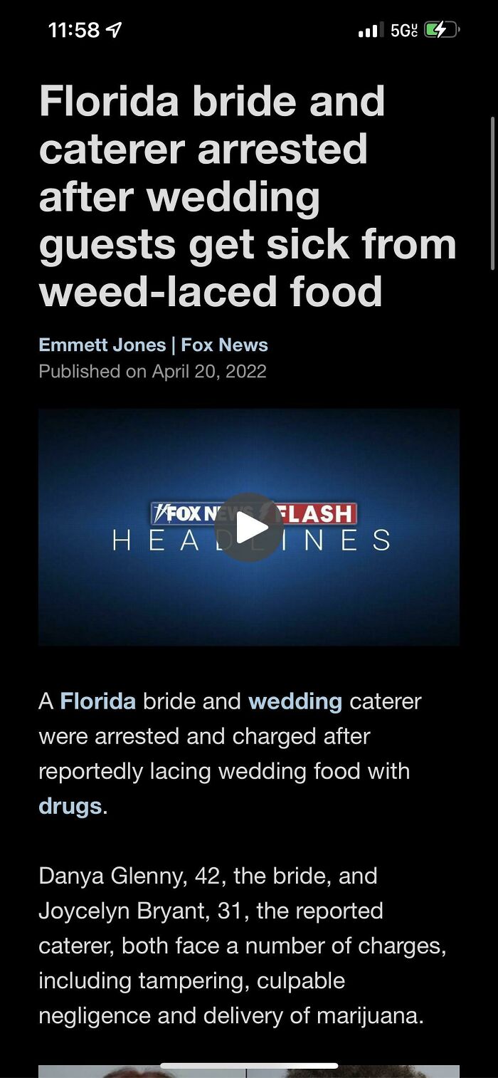 Guests Called The Police To The Reception Because They’d Been Unknowingly Drugged By The Bride!