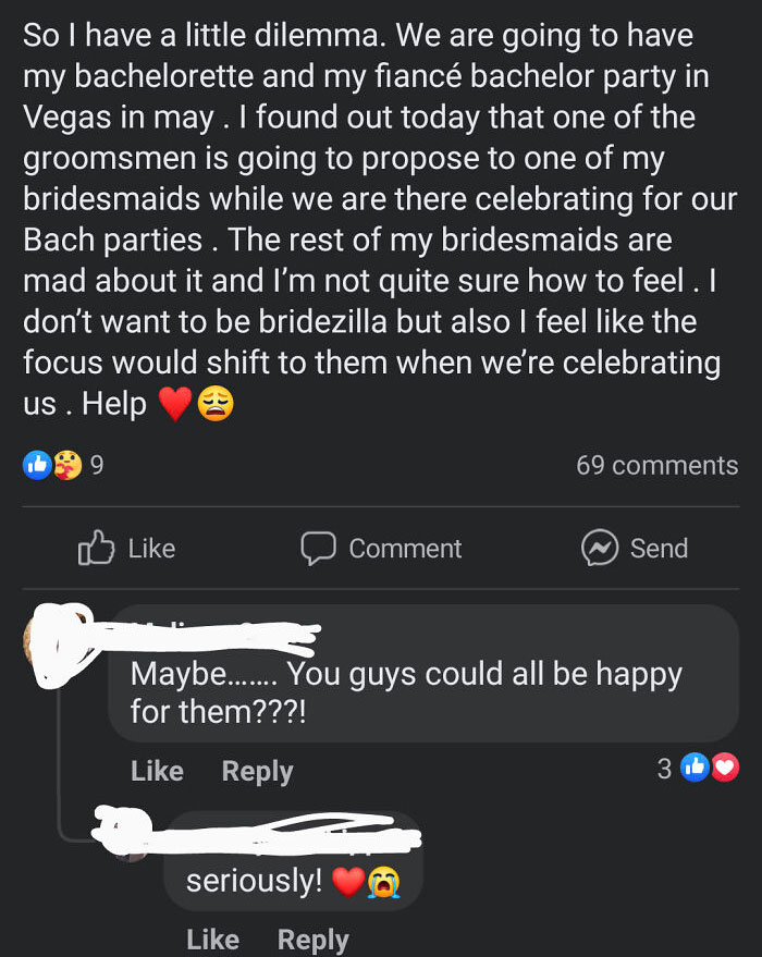 Groomsmen Plans To Propose At Bachelor/Ette Party. Group Is Split On Whether Or Not It's Okay