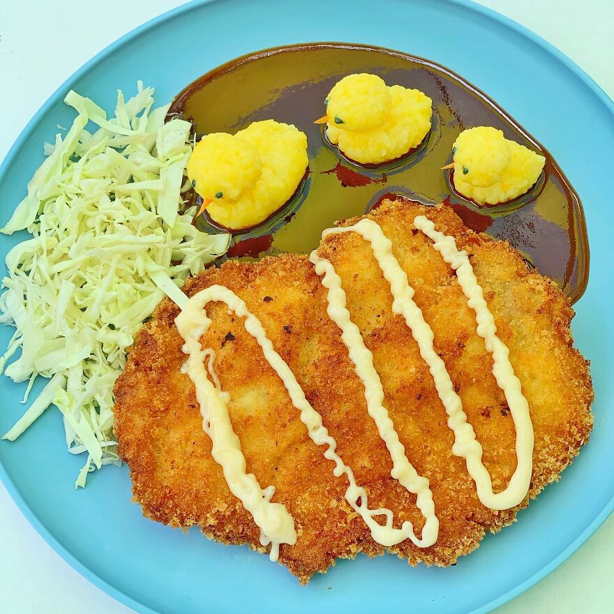 Cute Food Art For Kids -Some Of @sorry.justhangry’s Food Art