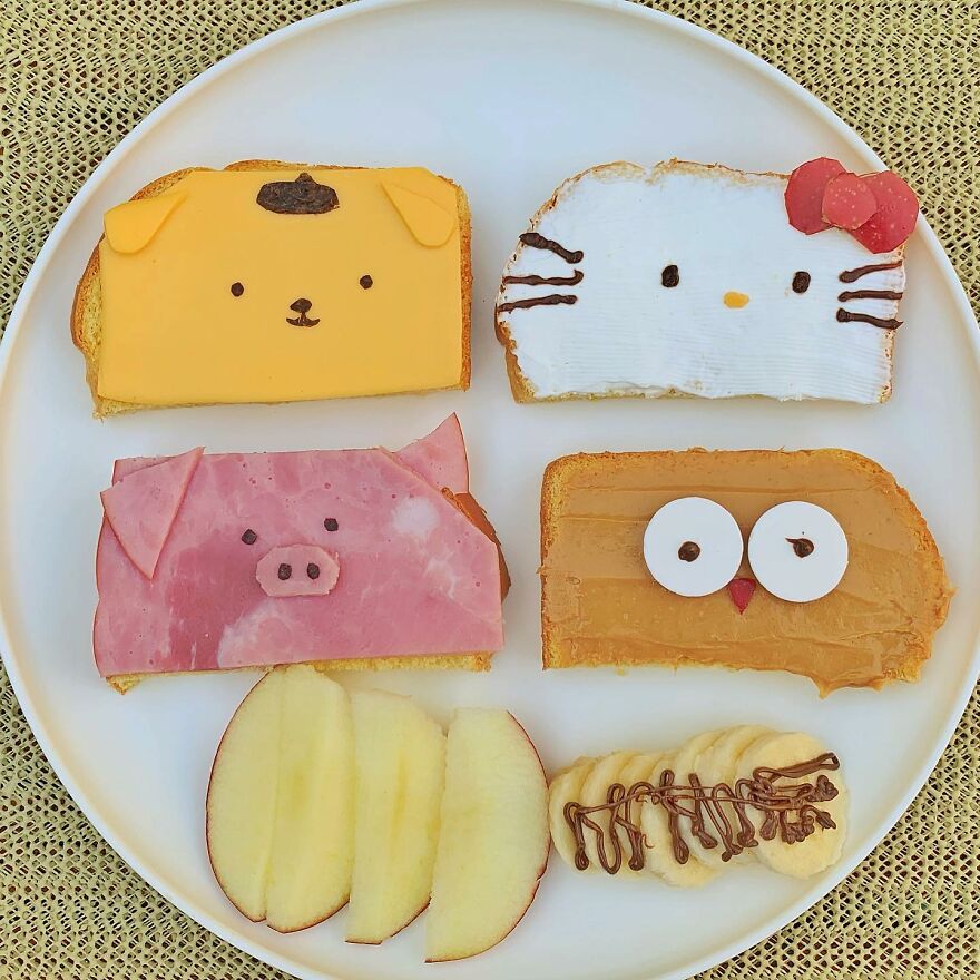 Cute Food Art For Kids -Some Of @sorry.justhangry’s Food Art