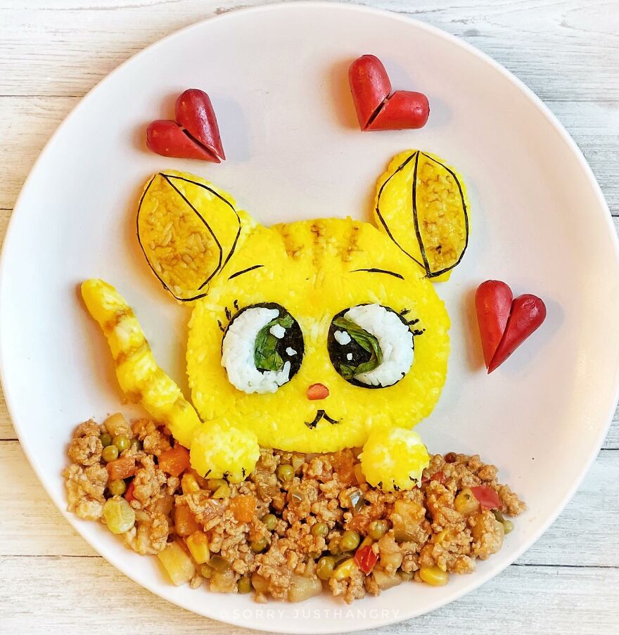 Cute Food Art For Kids -Some Of @sorry.justhangry’s Food Art