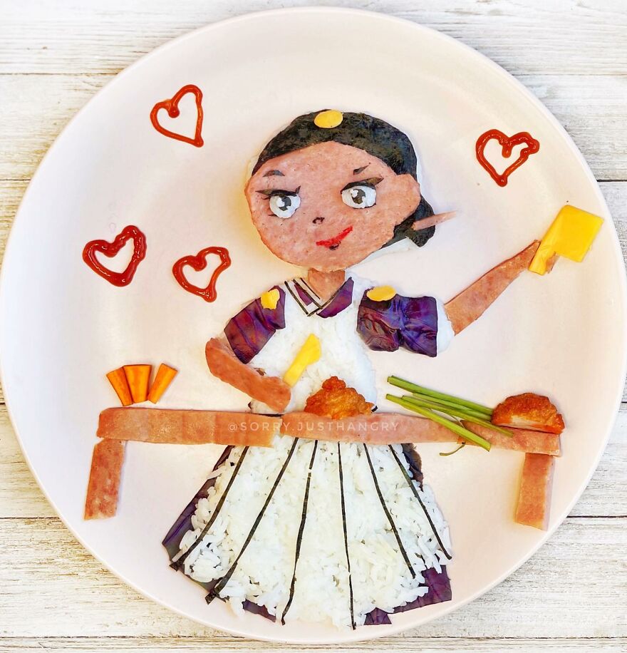 Cute Food Art For Kids -Some Of @sorry.justhangry’s Food Art