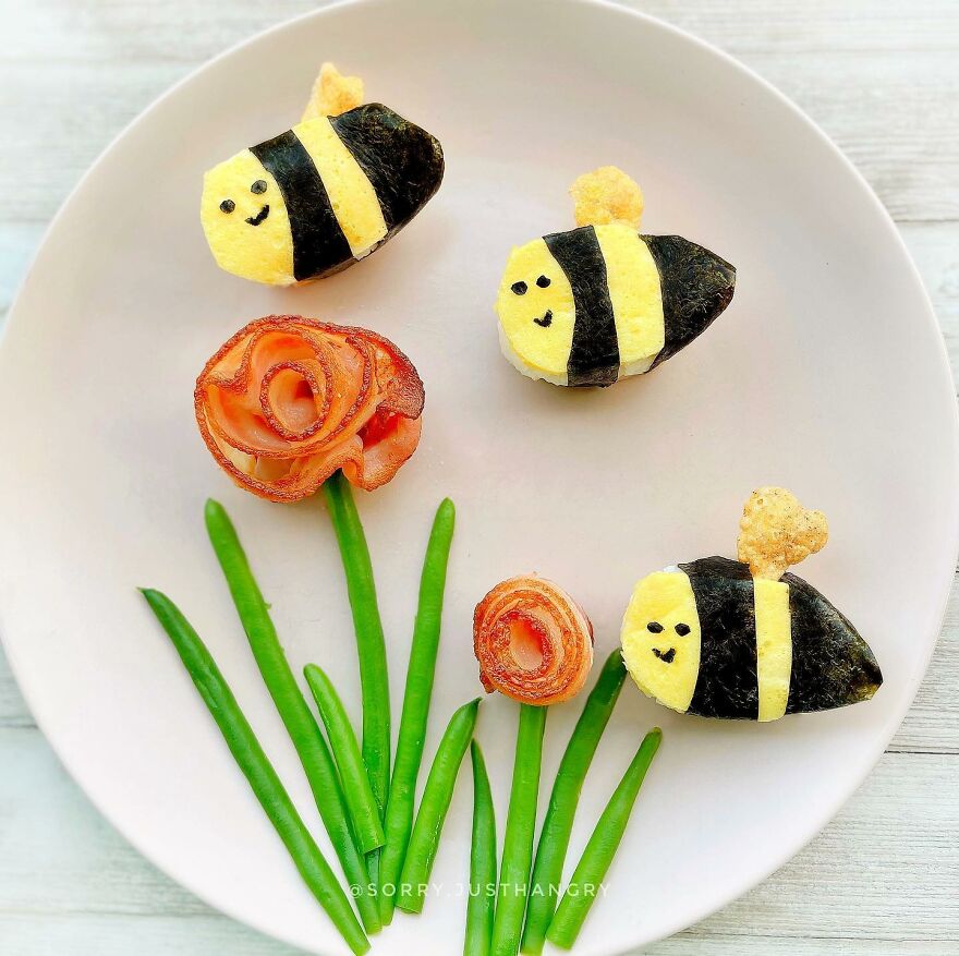 Cute Food Art For Kids -Some Of @sorry.justhangry’s Food Art