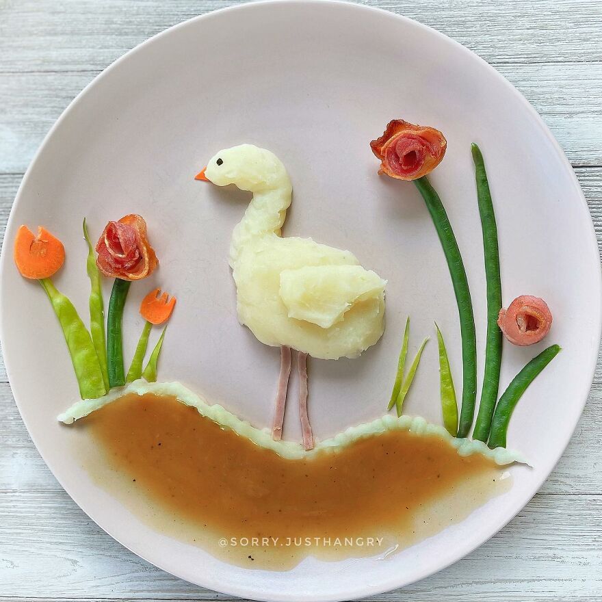 Cute Food Art For Kids -Some Of @sorry.justhangry’s Food Art