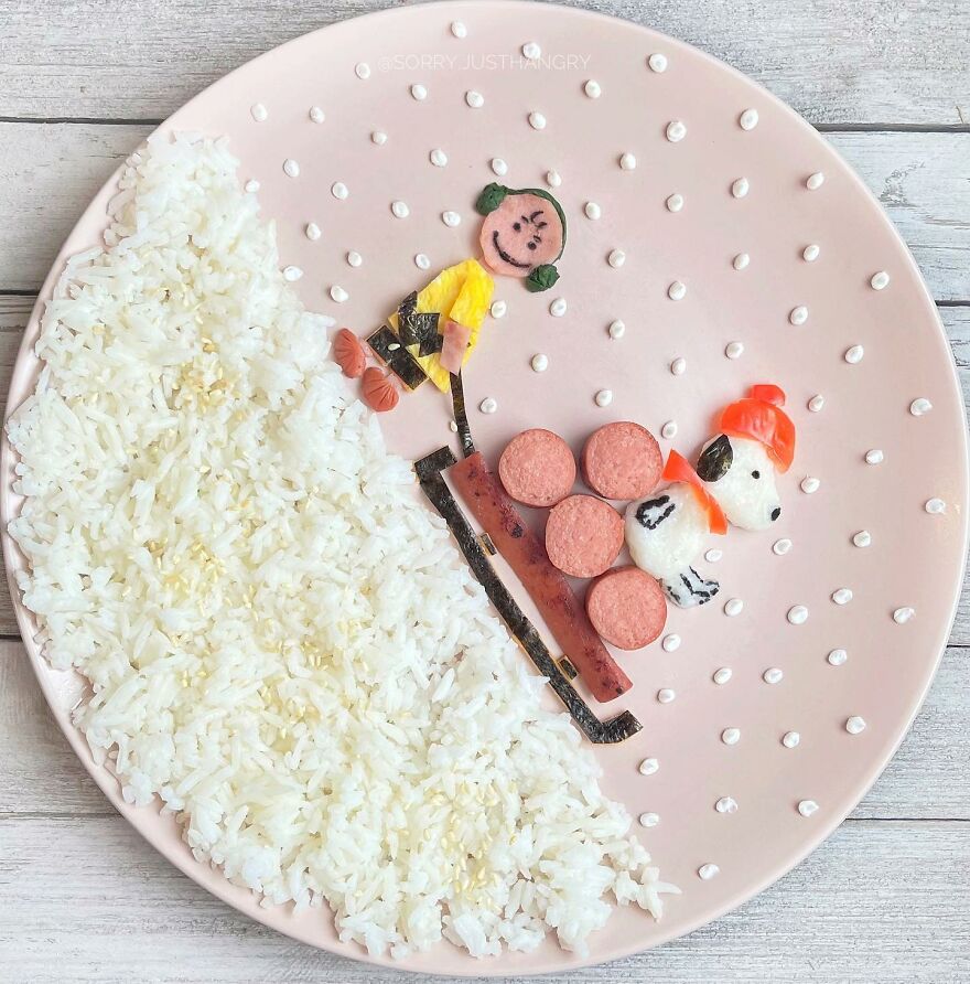Cute Food Art For Kids -Some Of @sorry.justhangry’s Food Art