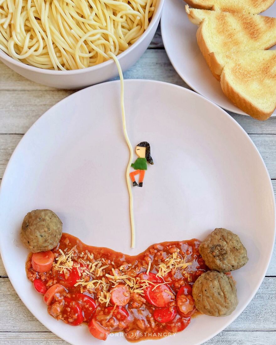 Cute Food Art For Kids -Some Of @sorry.justhangry’s Food Art