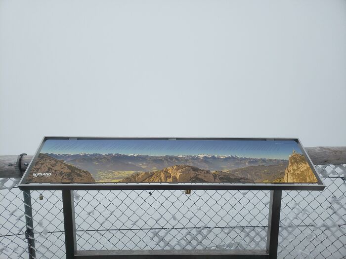 Was Hoping To Get Some Nice Pictures Of The Alps. The Fog Had Other Plans