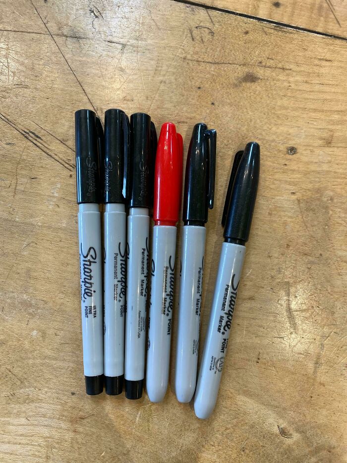 My Coworker Never Shuts Sharpies All The Way And Wonders Why They Dry Out