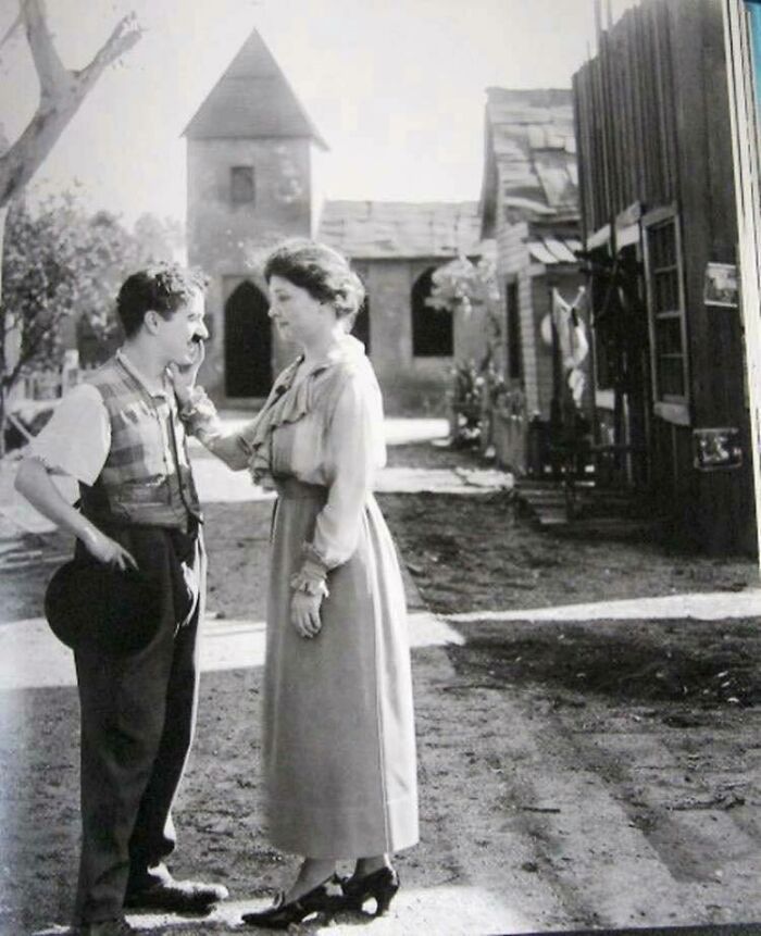 Charlie Chaplin Meeting Deaf-Blind American Author Helen Keller, 1919
