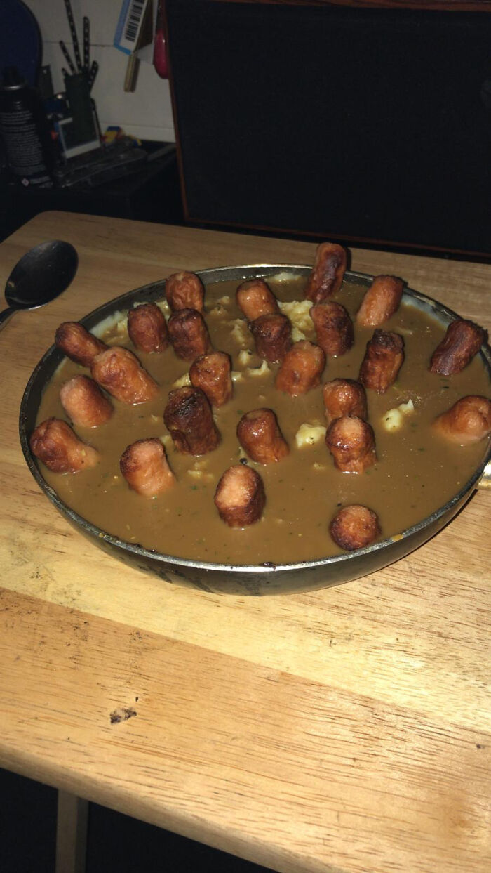 My Boyfriend's Chaotic Rendition Of Bangers And Mash