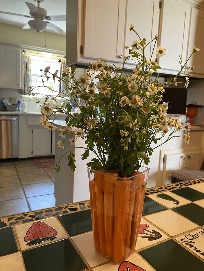 My Mother In Law Made This Flower Arrangement For Easter