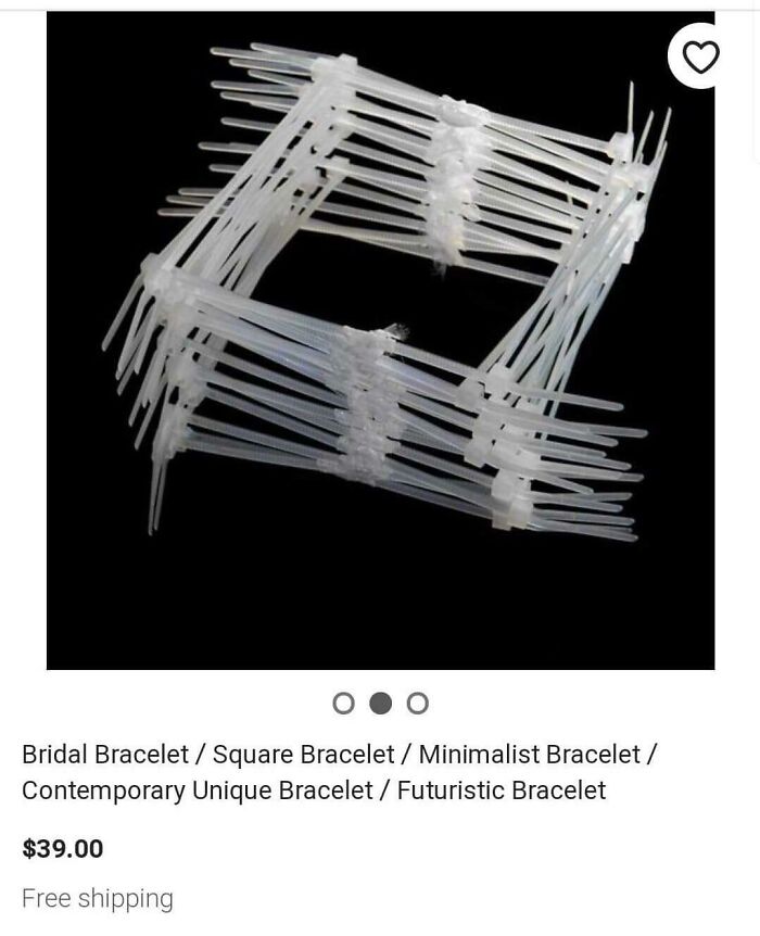 Bridal Zip Ties On Etsy.. Alrighty Then