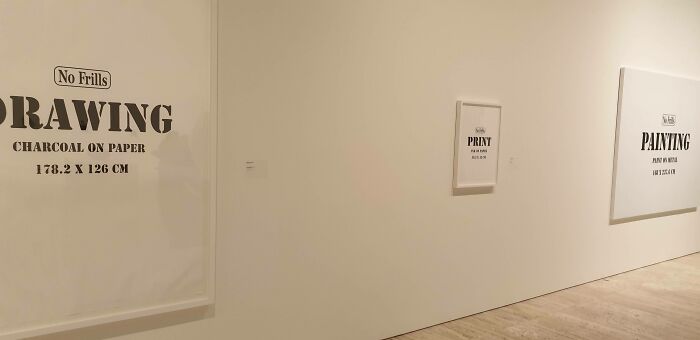 Some Of The Laziest 'Art' I've Ever Seen (This Is In One Of My Country's Biggest Art Galleries...)