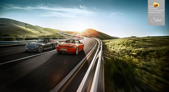 "Porche Boxster" By Stephan Romer. Silver In Advertising, Automotive