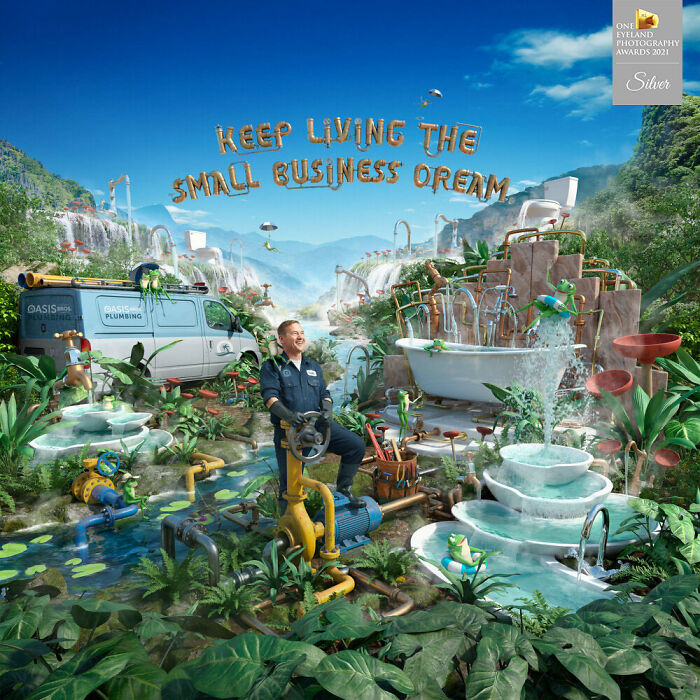 "Keep Living The Small Business Dream" By Cade Martin. Silver In Advertising, Conceptual